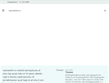 Tablet Screenshot of laeknastodin.is